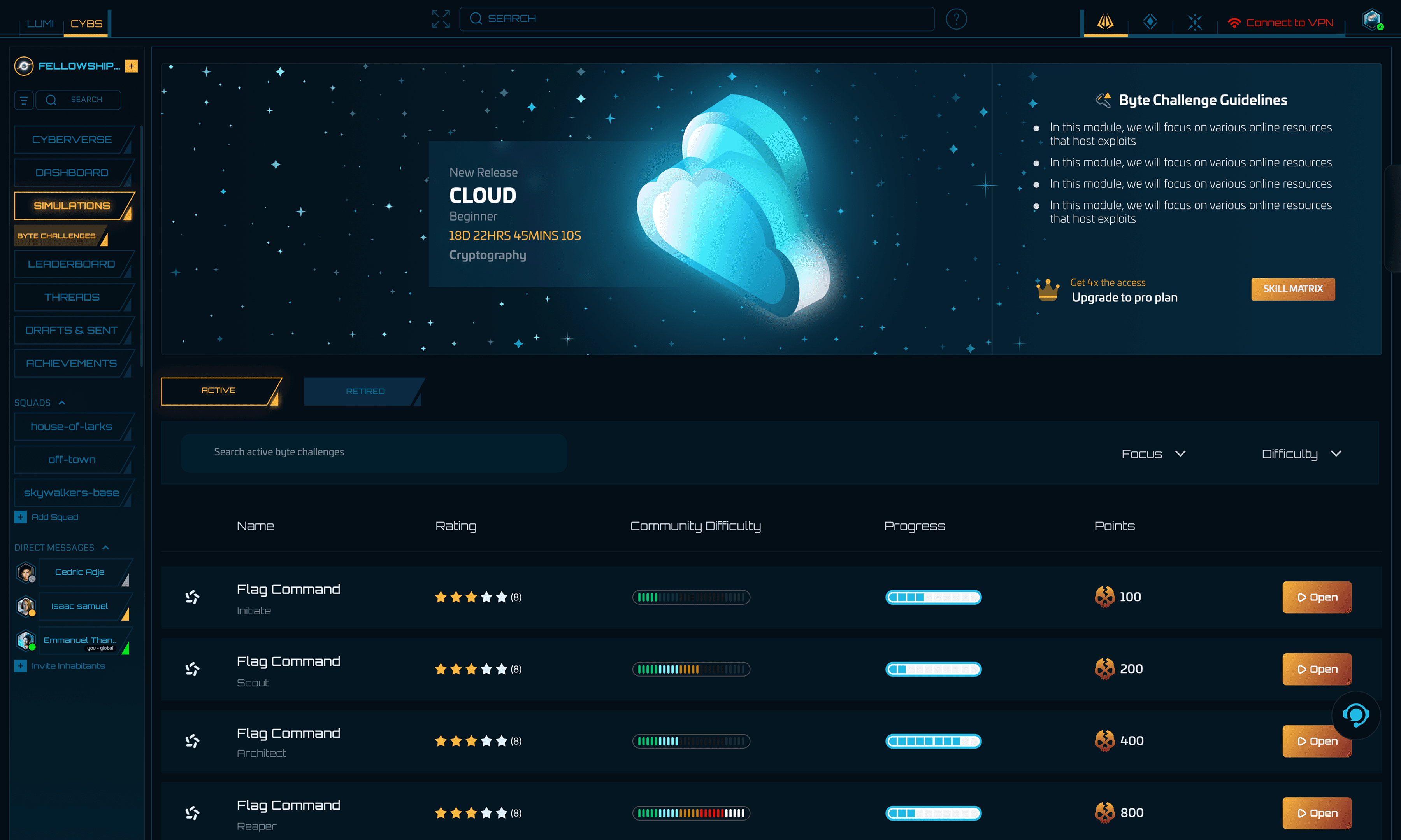 Simulations visualization